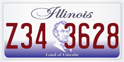 IL license plate Z343628