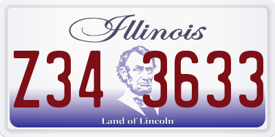 IL license plate Z343633