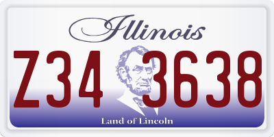 IL license plate Z343638