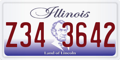 IL license plate Z343642