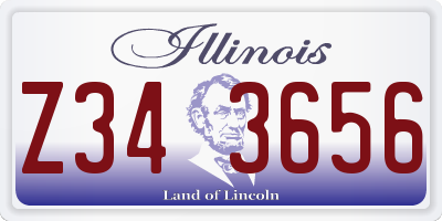 IL license plate Z343656