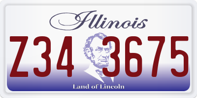 IL license plate Z343675