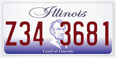 IL license plate Z343681