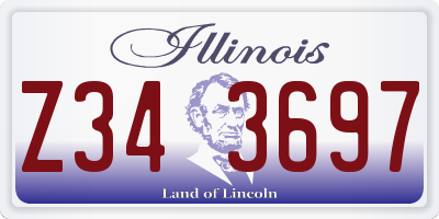 IL license plate Z343697