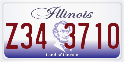 IL license plate Z343710