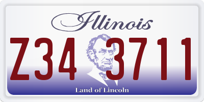 IL license plate Z343711