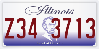 IL license plate Z343713