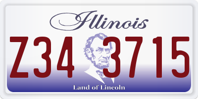IL license plate Z343715