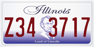 IL license plate Z343717