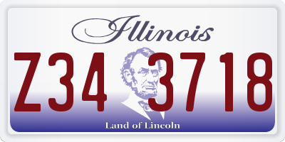 IL license plate Z343718