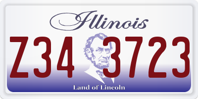 IL license plate Z343723