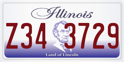 IL license plate Z343729