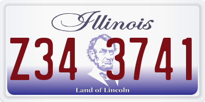 IL license plate Z343741