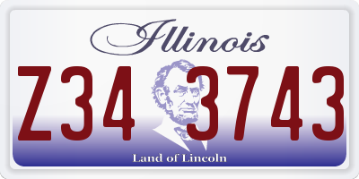 IL license plate Z343743