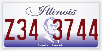 IL license plate Z343744