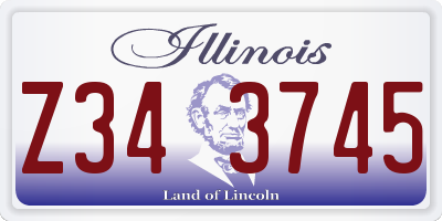 IL license plate Z343745