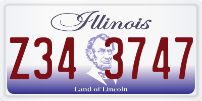 IL license plate Z343747