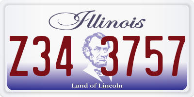 IL license plate Z343757