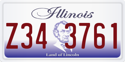 IL license plate Z343761