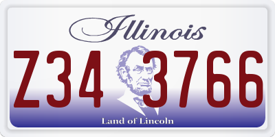 IL license plate Z343766