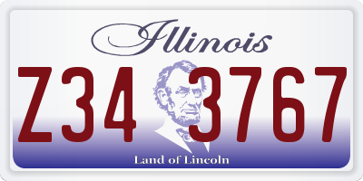 IL license plate Z343767