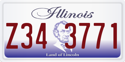 IL license plate Z343771