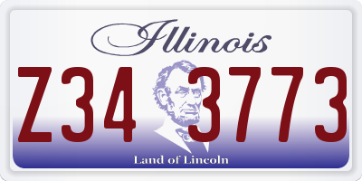 IL license plate Z343773