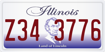 IL license plate Z343776