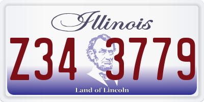 IL license plate Z343779
