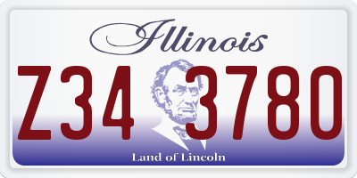IL license plate Z343780