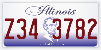 IL license plate Z343782