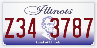 IL license plate Z343787