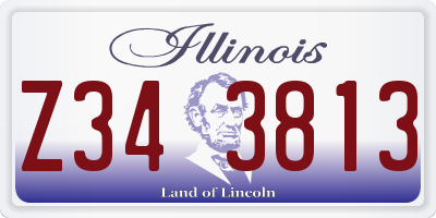 IL license plate Z343813