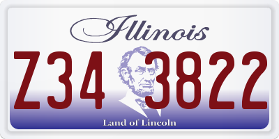 IL license plate Z343822
