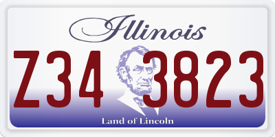 IL license plate Z343823