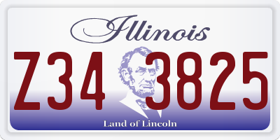 IL license plate Z343825