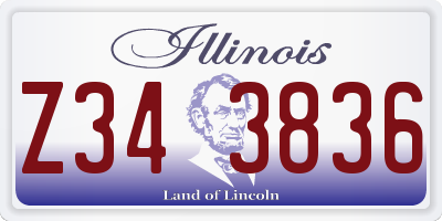 IL license plate Z343836