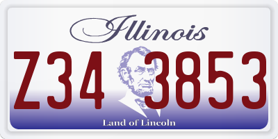 IL license plate Z343853
