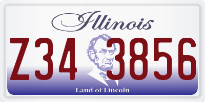 IL license plate Z343856