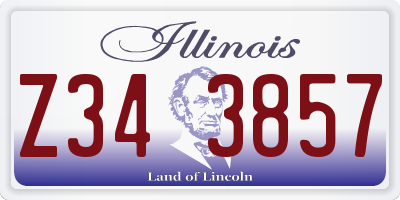 IL license plate Z343857