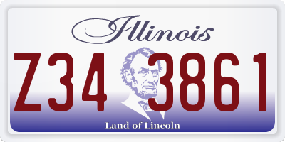 IL license plate Z343861
