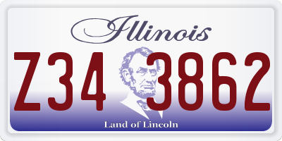 IL license plate Z343862