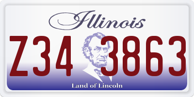 IL license plate Z343863