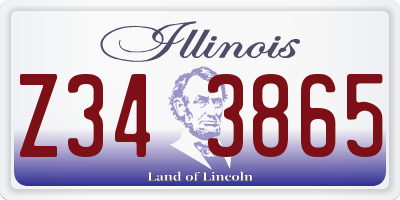 IL license plate Z343865