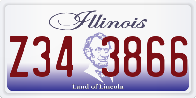 IL license plate Z343866