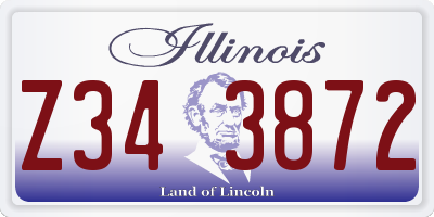 IL license plate Z343872