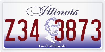 IL license plate Z343873