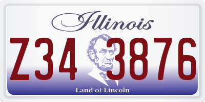 IL license plate Z343876
