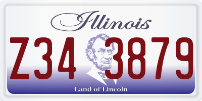 IL license plate Z343879