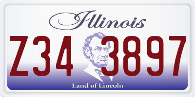 IL license plate Z343897